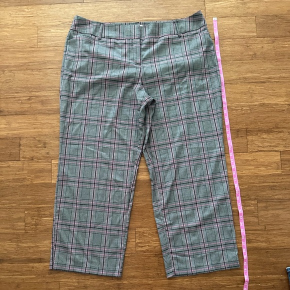 C Est 1946 Pink/Gray Plaid Dress Pants Size 20WP - Picture 6 of 6